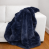 Navy Faux Fur Throw | Chelsea Navy Fur Throw | Blue Fur Throw