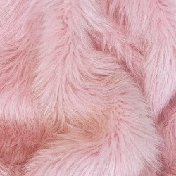 Bubble-gum Faux Fur Throw | Modern Pink Faux Fur Throws and Blankets