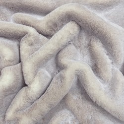 Faux Fur Throw Beige Frost | Large Beige Faux Fur Throw or Bedspread