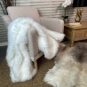 White Faux Fur Throw | White Fur Blanket | Matterhorn Throw