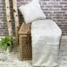 Silver Faux Fur Throw | Arctic Fox Fur Blanket | Luxury Fur Bedspread