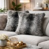 Faux Fur Scatter Cushions | Fur Sofa Cushions | Striped Fur Cushions