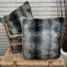 Faux Fur Scatter Cushions | Fur Sofa Cushions | Striped Fur Cushions
