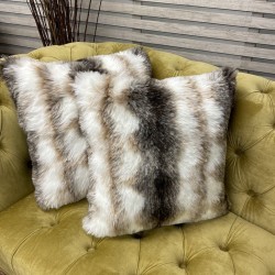 Faux Fur Cushion Ashford White | Fur Pillows | Faux Fur Cushion Cover