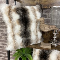 Faux Fur Cushion Ashford White | Fur Pillows | Faux Fur Cushion Cover