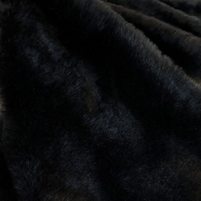 Black Faux Fur Cushion | Black Cushion Covers | Black Fur Pillows
