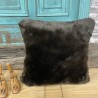 Brown Faux Fur Cushions | Brown Fur Cushion Covers | Brown Sofa Cushions