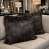 Faux Fur Cushion Brown Bear | Brown Fur Pillow | Brown Fur Cushions