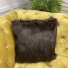Faux Fur Cushions | Brown Cushion Covers | Hazelwood Fur Sofa Cushions