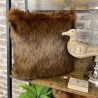 Raynard Faux Fur Cushions | Brown Fur Pillows | Fur Cushion Covers