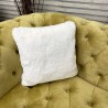 Faux Fur Cream Cushions | Luxury Cream Fur Pillows | Premium Cushions