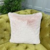 Coussin en fausse fourrure rose Richmond | Oreiller en fourrure rose | Coussin en fourrure rose