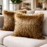 Red Panda Faux Fur Cushion | Fox Fur Cushions and Pillows | Pillow Cover