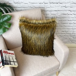 Red Panda Faux Fur Cushion | Fox Fur Cushions and Pillows | Pillow Cover