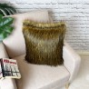 Coussin en fausse fourrure de renard roux | Coussins et oreillers en fourrure de renard | Housse de coussin