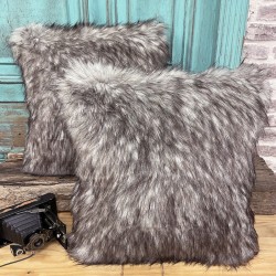 European Wolf Faux Fur Cushion | European Wolf Fur Cushions and Pillows