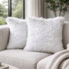 Silver Fox Faux Fur Cushions | Fox Fur Pillows | Silver Fur Cushions