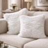 Silver Fox Faux Fur Cushions | Fox Fur Pillows | Silver Fur Cushions