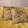 New Mink Faux Fur Cushions | Luxury Brown Fur Cushion Covers & Pillows
