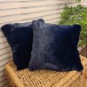 Chelsea Navy Fur Cushions | Navy Faux Fur Cushions | Blue Cushion