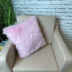Bubble-gum Faux Fur Cushions | Pink Faux Fur Cushion | Pink Fur Cushion