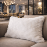 Richmond Cream Rectangular Cushion | Rectangular Faux Fur Cushions |