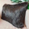 Coussin rectangulaire Ours brun | Coussin rectangulaire en fausse fourrure brune