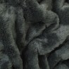 Chessington Grey Rectangular Fur Cushion | Rectangular Grey Faux Fur Cushions