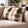 Italian Wolf Rectangular Fur Cushion | Wolf Rectangular Faux Fur Cushion