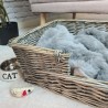 Luxury Faux Fur Dog Blankets | Ash Faux Fur Dog Blanket | Grey Blanket