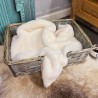 Chelsea Cream Fur Dog Blanket | Cream Faux Fur Dog Blankets |
