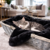 Fur Dog Blankets | Black Fur Pet Blanket | Black Fur Blankets