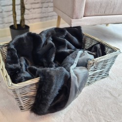 Fur Dog Blankets | Black Fur Pet Blanket | Black Fur Blankets