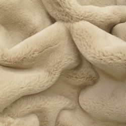 Chelsea Sandstone Fur Pet Blanket | Beige Faux Fur Dog & Cat Blankets |
