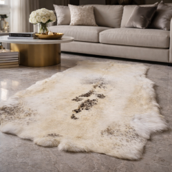 Extra Large Reindeer Hide| Reindeer Skin Rug | Large Pale Reindeer Rug