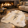 Peau de renne extra large | Tapis en peau de renne | Grand tapis en peau de renne clair