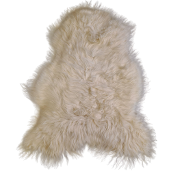 Tapis en pure peau de mouton blanc ivoire | Tapis en peau de mouton islandaise blanche naturelle