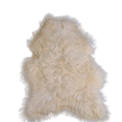 Tapis en peau de mouton islandaise blanc ivoire | Tapis en peau de mouton naturelle