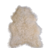 Tapis en peau de mouton islandaise blanc ivoire | Tapis en peau de mouton naturelle