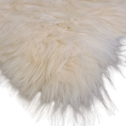 Tapis en peau de mouton islandaise blanc ivoire | Tapis en peau de mouton naturelle