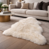 Creamy White Isländischer Schaffell-Teppich | Luxuriöse, natürliche Schaffell-Teppiche