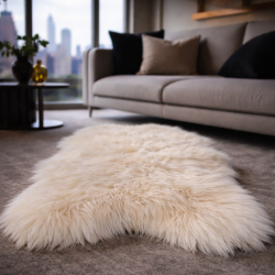 Creamy White Icelandic Sheepskin Rug | Luxury, Natural Sheepskin Rugs