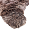Tapis en peau de mouton marron chocolat | Tapis en pure laine de mouton | Tapis en laine marron