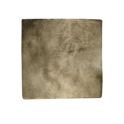 Medium Square Cowhide Footstool | Mottled Beige Square Foot Stool