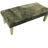 Extra Large Pouf in Pelle di Mucca Beige Scuro | Extra Large Poggiapiedi in Pelle di Mucca