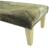 Extra Large Dark Beige Cowhide Footstool | Extra Large Cowhide Footrest