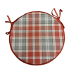 Cuscini per sedie rotondi Highland Check Autumn | Cuscini rotondi per sedie in tartan