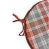 Highland Check Herbst Runde Bistro Sitzkissen | Tartan Runde Stuhlkissen