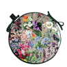 Luxe Fluwelen Bloemen Ronde Stoelkussens | Circulaire Fluwelen Stoelkussens