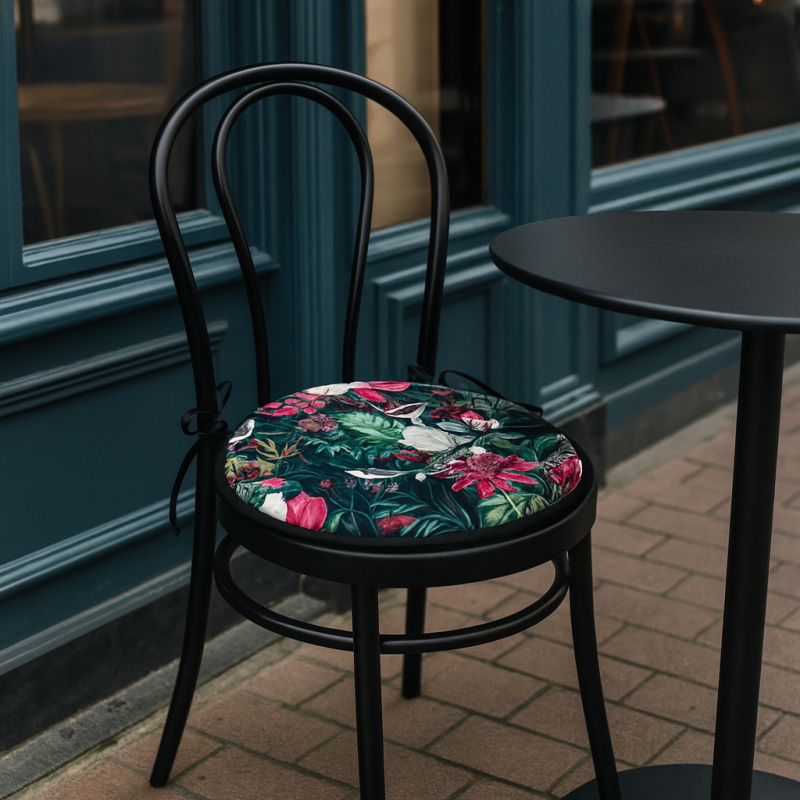 Ronde Fluwelen Bistro Stoelkussens | Cirkelvormige Fluwelen Stoelkussens